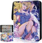 sabermaster Trading YGO Card Binder, Fits 900 Cards Card Collector Album Holder,with 50 Removable Sleeves Toys Gifts for Boys Girls