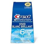 Crest 3D White Teeth Whitening Kit Whitestrips Classic Vivid 10 Treatments, 20 Individual Strips