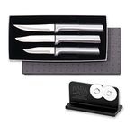 Rada Cutlery S01 Paring Knives Galore Gift Set Plus Quick Edge Knife Sharpener R119