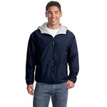 Port Authority Men's Team Jacket - Bright Navy and Light Oxford JP56 L