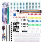 ELEGOO Electronics Fun Kit with Power Supply Module, Jumper Wire, Precision Potentiometer, 830 Points Breadboard for Arduino, Raspberry Pi, STM32, Datesheet Available