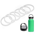 6 PCS Replacement Rubber Seal for Hydro Flask Wide Mouth Flex Caps, O Ring for Hydroflask, 2.2 inches Water Bottle Gasket Replacement (Fit Hydroflask Flex Cap)