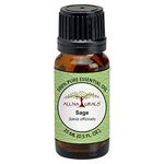 ALL NATURALS Sage Essential Oil 15ml (Kashmir) 100% Pure Undiluted for Aromatherapy, Vastu, Positivity & Clear Breathing