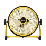 Geek Aire CF3SL Table Fan | 1 Year Warranty | 7500mAh Rechargeable Fan, Portable Fan, Mini Fan, Small Fan, Charging Fan, BLDC Table Fan, 360° Rotation, Battery Operated, 11 Inches - Yellow