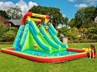 BeBoP Neptune Towers Inflatable Water Slide Bouncy Castle