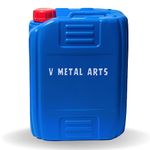 V METAL ARTS Plastic Jerry Can | Plastic Can | Water Storage Can | Leak Proof Can | Refillable Empty Can | Plastic Gallon | Refillable Empty Can | Can with Sealed Cap | Blue PVC Can | Chemical Storage Plastic Can | Oil Fluid Tanks for Generators, Jeeps, Marine Activities, Boat and Other Vehicles (35 Litre)