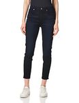 7 For All Mankind Womens for All Mankind High Rise Skinny Fit Ankle Jeans, Blbkrvrtms, 30 US