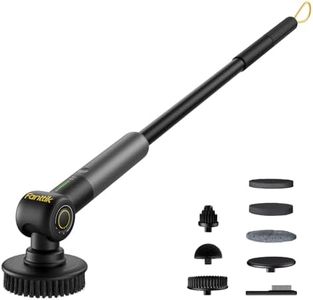 Fanttik VoltiPulse G9 Pro Electric Scrubber, Dual-Speed Rotary Cleaner with 6 Brush Heads, Adjustable Angle & Extendable Handle, IPX7 Waterproof, Type-C Charging for Bathroom, Tile, Grout