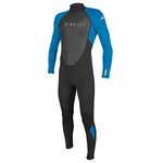 O'Neill Wetsuits Men's Reactor-2 3/2mm Back Zip Full Wetsuit, Black/Ocean, XLS