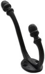 RCH Hardware 8382BLK Iron Acorn Double Arm Hook