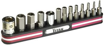 Titan 16135 Tamper Resistant SAE Hex Bit Socket Set-13 Piece