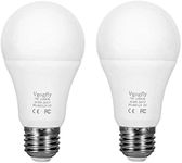 Dusk to Dawn Light Bulb 7W E26 Smart Sensor LED Bulbs Built-in Photosensor Detection with Auto Switch Outdoor Indoor LED Lighting Lamp for Porch Front Door Garage Basement (Cool White, 2 pack)