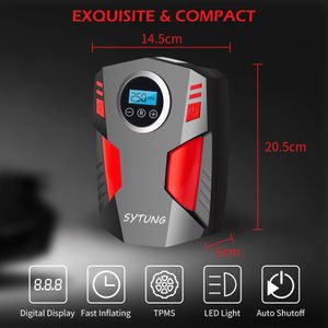 SYTUNG Digital Tyre Inflator – Portable Air Pump, Red