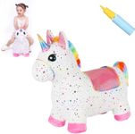 INPANY Bouncy Unicorn Bouncy Horse 