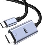 AHGEIIY USB C to HDMI 2.1 Cable 2M, 8K@60Hz USB C to HDMI Cable Thunderbolt 4/3 to HDMI 48Gbps HDR HDCP2.3 HDMI to USB C, USB C to HDMI Adapter for MacBook Pro Air iPhone 16/15 Galaxy S24