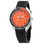 Bulova Men's Oceanopgrapher Orange Dial Black Silicone Strap Watch (96B350)