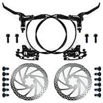 ROADNADO 2 Piston Hydraulic Disc Brakes Set for Mountain Bike Right Front Left Rear Aluminum Alloy Oil Brake High Braking Compatibility for Mountain Bike, Road Bike, BMX