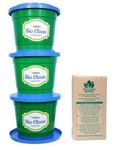 OMEGA's Bio-Composter Bin Set | Indoor Compost Bin for converting Kitchen Food Waste into Rich Plant Compost | 22 Litre Bins with 3 Bricks of 900 Grams Each