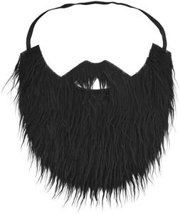 EMORBALS Fake Beard, Beard Costume, Mustache for Teens and Adults(Black)