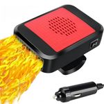 Chuankefanxing Car Heater, 12V 200W Fast Heating and Cooling Fan, Portable Windshield Defogger and Defroster with Cigarette Lighter Plugs for Car RV SUV