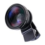 2 Functions Mobile, 0.45X Wide Angle Len and Macro Phone Lens HD Camera for IPhone Android