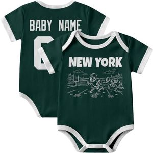 KREDE New York J Bodysuit Custom Name Baby Clothes for Baby Boy Gifts