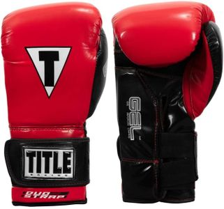 TITLE Boxing Gel Glory Super Bag Gloves 2.0, Red/Black, 12 oz