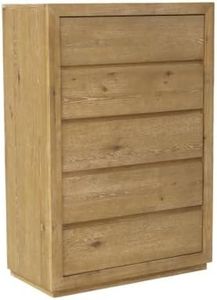 Starlight Canyon Home Modern Farmhouse Five Drawer Chest with Spacious Storage Drawers Durable Construction and Elegant Design for Bedroom Organization