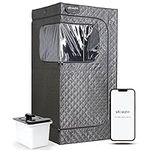 WILLOWYBE Portable Steam Sauna with Bluetooth Control, 4L KingPower Steamer, Body Tent, Foldable Chair | Personal Home Spa