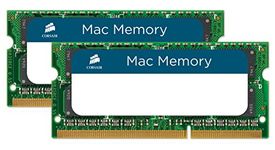 Corsair Apple 8GB Dual Channel Kit DDR3 1066 PC3 8500 204-Pin Laptop SO-DIMM Memory (CMSA8GX3M2A1066C7), Beige
