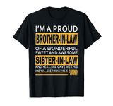 Funny Proud brother in law gifts from sister in law Birthday T-Shirt