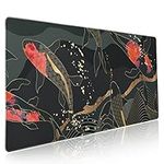 Black Red Japanese Gaming Mouse Pad