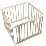 HARPPA Baby Gate Playpen Baby Fence for Babies and Toddlers Baby Play Yards for Play Area (44 * 44 IN)