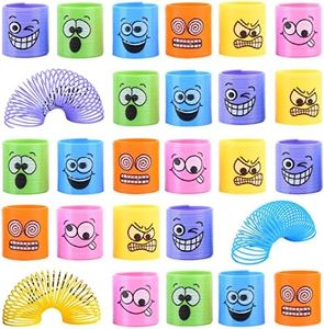 Ulikey 24 Piezas Juguetes de Primavera, Resorte Espiral, Rainbow Spiral Springs, Mágico Colorido Mini Juguetes Infantiles para Cumpleaños Regalos Fiestas, Rellenar Bolsas Fiesta