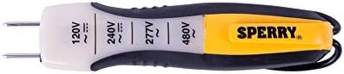 Sperry Instruments ET6204 4 Range Voltage Tester, Yellow, 80-480V AC/DC