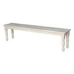 IC International Concepts Shaker Style Bench, Furniture, Unfinished