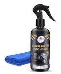 3XPRO UltraShield Car & Bike Tyre Polish with Microfiber – Deep Black Shine, All-Weather Formula – 300 ml – Water-Repellent, Anti-Crack, Easy to Apply