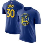 NBA Boys Youth 8-20 Official Player Name & Number Game Time Jersey T-Shirt, Stephen Curry Golden State Warriors Blue, XL