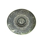 9‑Hole Bronze Incense Burners Incense Stick Holder Pattern Bronze Censer Plate for Home Office Yoga Meditation