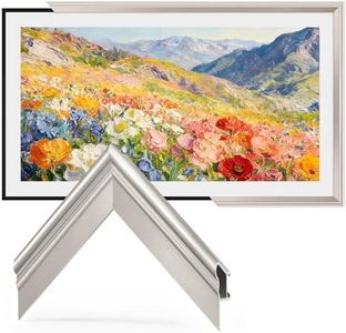 VueFrame TV Frames 75" Deco Only for Samsung The Frame TVs, Alloy Bezel Modern & Minimalist Styles, Easy Installation, Interchangeable Bezels for Home Decor