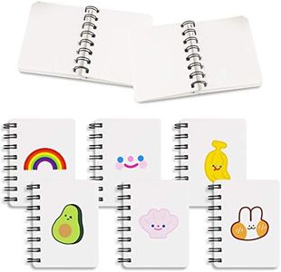 Wpxmer 6 Pack Mini Spiral Notepads, Cute Memo Pad Notebooks for Kids Party Favors, Goodie Bag Stuffers, Gift or Prize, 4.1 x 3.1 Inches, White