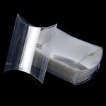 ISKYBOB 50 Pack Clear Plastic Pillow Box Mini Gift Candy Treat Transparent Packing Box Party Favors