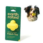 Earth Rated Dog and Puppy Ball, Interactive Fetch Toy for Small, Medium, and Large Breeds, Comes in Multiple Sizes, Made with Natural Rubber, Perfect for Indoor and Outdoor Use, Medium, Yellow