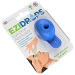 EziDrops - Eye Drop Dispenser Aid - Easy Eye Drop Applicator for Nozzle Head Bottles - Safe & Easy Vision Care (Blue)