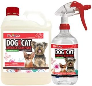 "2.5 Litre Dual Pack Dog and Cat Surface Sanitiser & Disinfectant - Pet-Safe Formula - Effective Cleaning Solution"