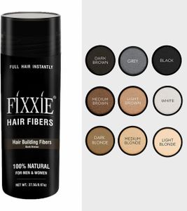 FIXXIE Hair Fibres Medium Brown 27.5g – Instant Thicker Hair