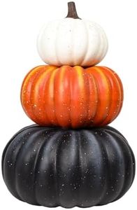 Large Fall Pumpkin Outdoor Stacked Faux Pumpkins Halloween Porch Decoration