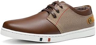 Bruno Marc Men's NY-03 Brown Fashion Oxfords Sneakers Business Classic Casual Dress Shoes Size 9.5 M US