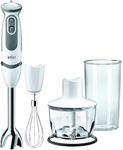 Braun MultiQuick 5 Vario MQ5235 Hand Blender, Sauce Mixer, BPA-Free Plastic Beaker - White/Grey
