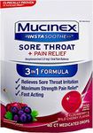 2 MUCINEX® Instasoothe Sore Throat + Pain Relief Lozenges - Elderberry Cherry